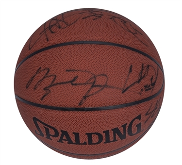 2002 Washington Wizards Team Signed Spalding Basketball with 15 Signatures Including Michael Jordan (UDA)